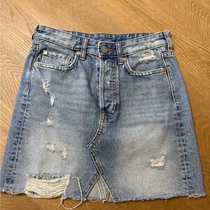 H&M denim short skirt